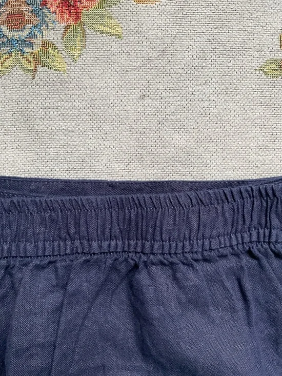 Joie Linen Faux Wrap Skort, Size XL, Navy, NWT - Picture 7 of 11